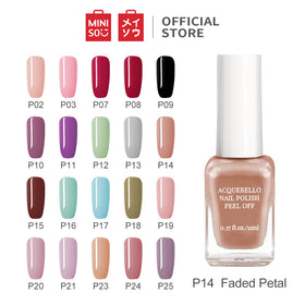 MINISO 11ML Cat Kuku Kutek Glossy Peel Off Dapat merobek cat kuku Kutek Gel Nail polish