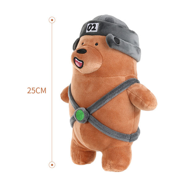 Miniso Offical We bare bears standing plush toy boneka anak mainan anak