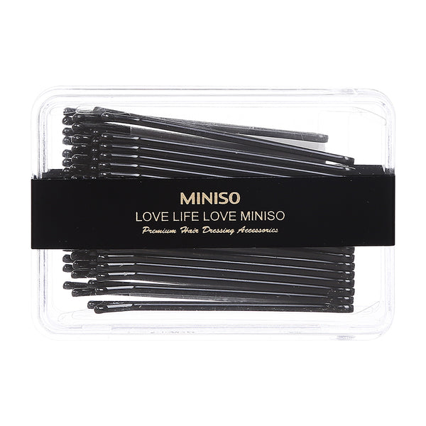 MINISO Jepitan Rambut Penjepit Kawat Lidi Hitam Hair Clip Black 6cm