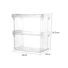 MINISO Kotak Penyimpanan 2 Two-layer Lapis Storage Box Serbaguna Multifungsi Transparan Plastik Premium