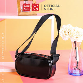 MINISO Tas Selempang Wanita Harajuku Jepang Persegi Sling Bag Woman