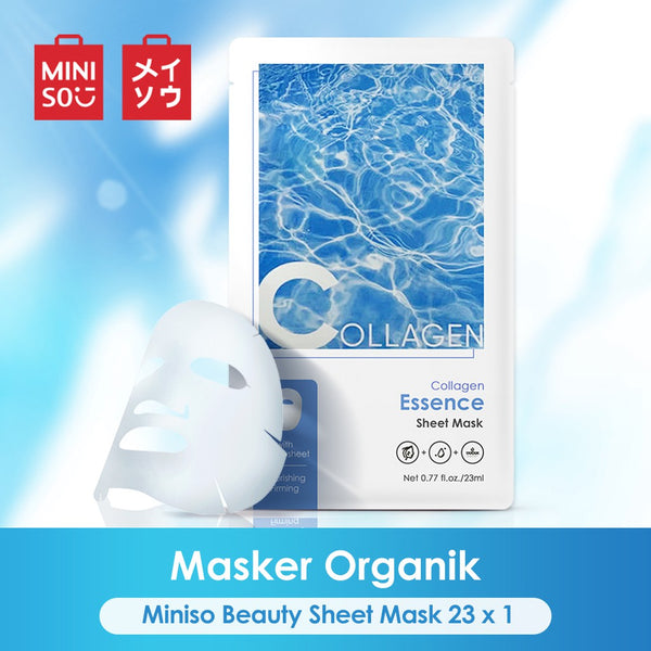 MINISO Masker Wajah Serum Sheet Mask Peel Off Nature Hydrate Face Mask Organik Wanita