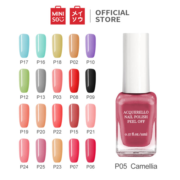 MINISO 11ML Cat Kuku Kutek Glossy Peel Off Dapat merobek cat kuku Kutek Gel Nail polish