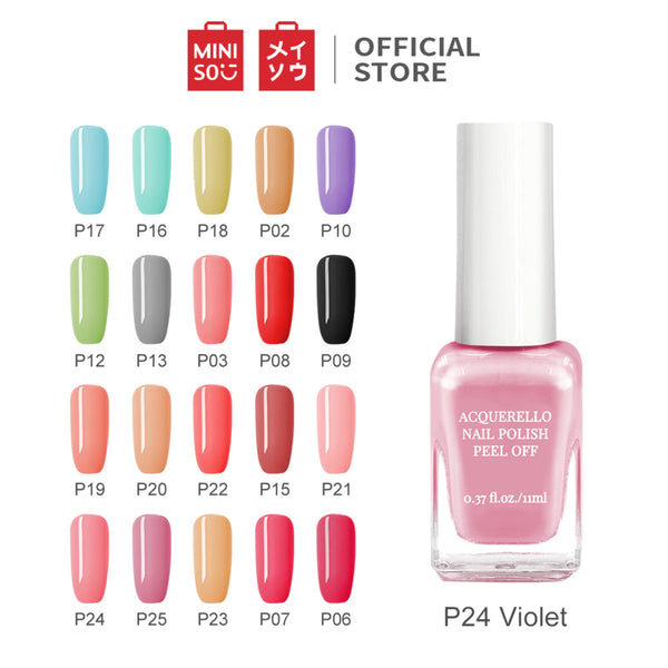 MINISO 11ML Cat Kuku Kutek Glossy Peel Off Dapat merobek cat kuku Kutek Gel Nail polish