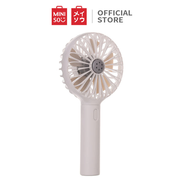 MINISO Kipas Angin USB Praktis yang Dapat Disesuaikan, Dapat Diisi Ulang dengan Sedikit Baling-Baling, Ringan, Tampilan Fashion, Baterai Isi Ulang