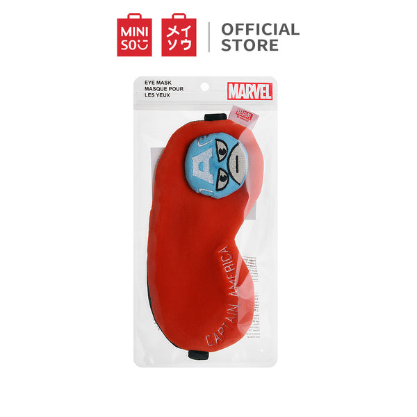 MINISO Marvel Penutup Mata Eye Cover Eye Mask Untuk Tidur Masker Sleeping Mask Kacamata Tidur Tali Ikat Kepala Motif Karakter Lucu Kartun Cartoon Bahan Halus Lembut Kain Kantor Travel Pesawat Mobil Asrama