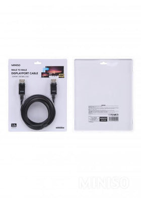 MINISO Display Port Cable male to male 1.8m (Black) (05MN-0410)