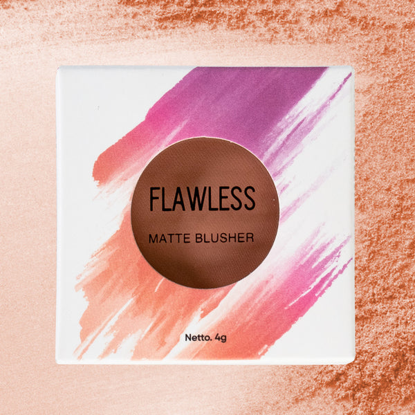 Miniso Official Flawless Matte Blusher, Glam Bronz,  Rose Blush On Powder, Perona Pipi, Brand Mineral Blush on Smooth Muscle Flawless Palette Face - LIVESTREAM