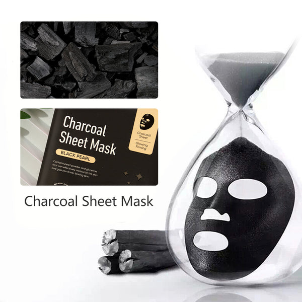 Miniso Masker Wajah Essence Sheet Mask Mutiara Hitam/Teh Hitam/Siput Hitam