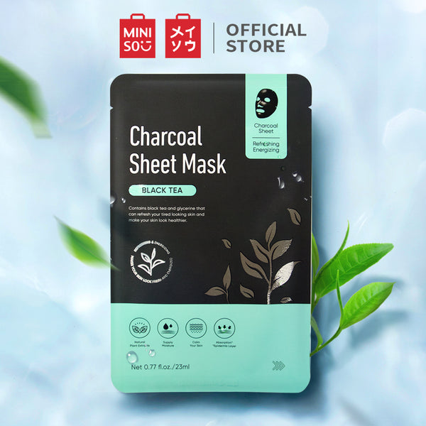 Miniso Masker Wajah Essence Sheet Mask Mutiara Hitam/Teh Hitam/Siput Hitam