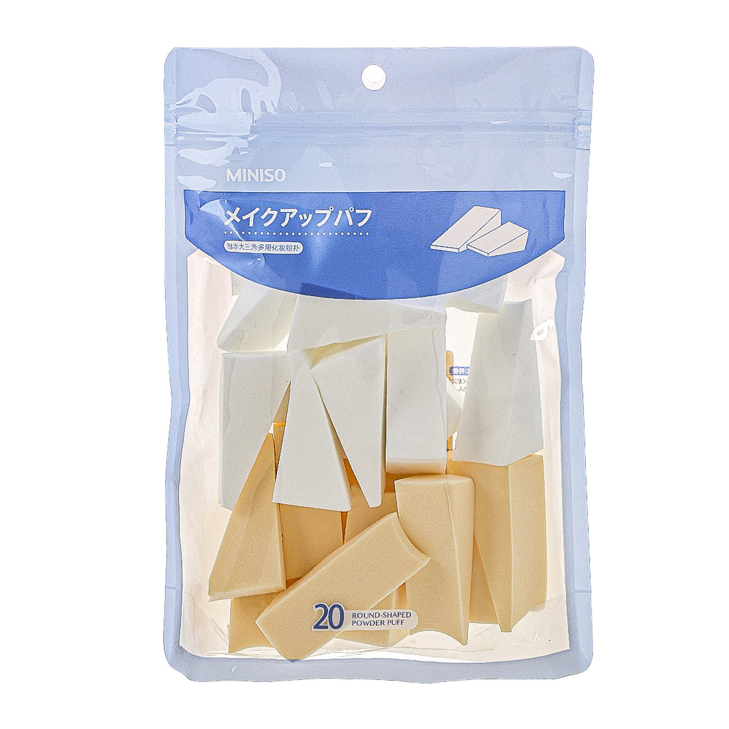 Miniso Official Triangular Makeup  Puff 20 Count