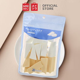 Miniso Official Triangular Makeup  Puff 20 Count