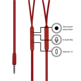 Miniso Official Metallic In-Ear Headphones,In-Earphone/Earphones/ Headsets/ HP earphones / Headphone