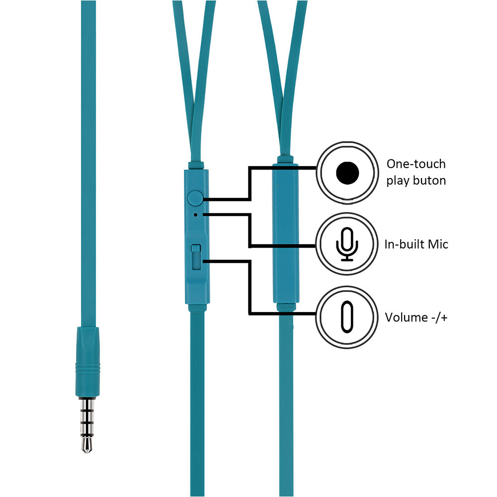 Miniso Official Metallic In-Ear Headphones,In-Earphone/Earphones/ Headsets/ HP earphones / Headphone