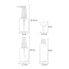 MINISO Travel Bottle Set 5 Pcs MX0180 Transparan Botol Spray Semprot Kosong Lotion Travel Bottle Kecil Mini Multifungsi Makeup