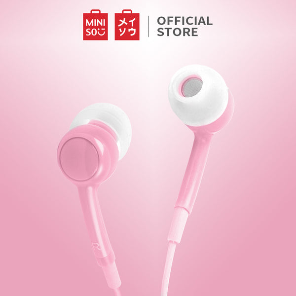 MINISO Earphone in Ear Earbuds Silikon Headphone Kabel Noise Cancelling Awet Universal
