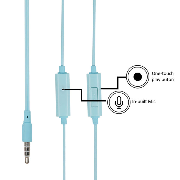 MINISO Earphone in Ear Earbuds Silikon Headphone Kabel Noise Cancelling Awet Universal