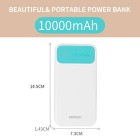 MINISO Power Bank 10000mAh Daya Besar Capacity Charging Garansi Lucu
