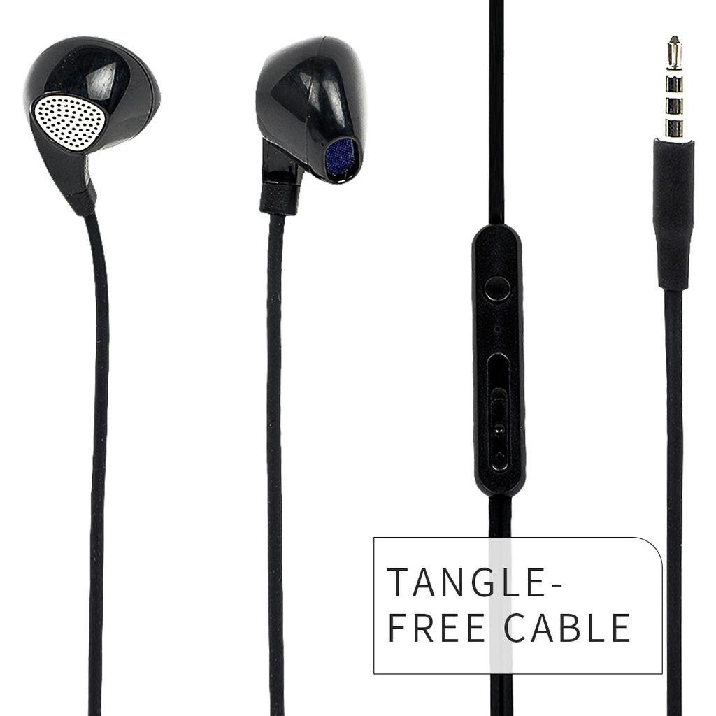 MINISO Headset Earphone Kabel Earbuds In Ear Headphone Classic Klasik Stereo Extra Bass Musik Noise Cancelling Awet Universal Dengan Mic Mikropon Microphone Volume Control Jawab Akhiri Panggilan Musik Hp Laptop PC Original Bass Gaming Wanita Pria Simple M