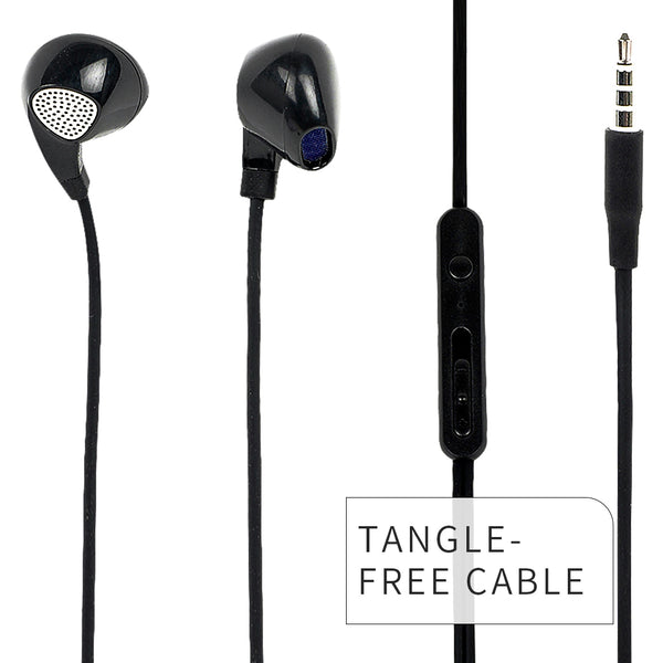 MINISO Headset Earphone Kabel Earbuds In Ear Headphone Classic Klasik Stereo Extra Bass Musik Noise Cancelling Awet Universal Dengan Mic Mikropon Microphone Volume Control Jawab Akhiri Panggilan Musik Hp Laptop PC Original Bass Gaming Wanita Pria Simple M