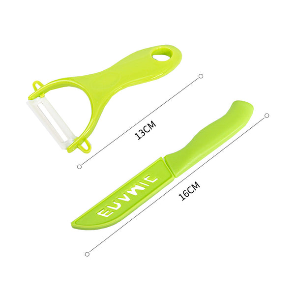 MINISO Pisau Keramik Rumah Tangga dan Peeler Set Alat Memasak Dapur