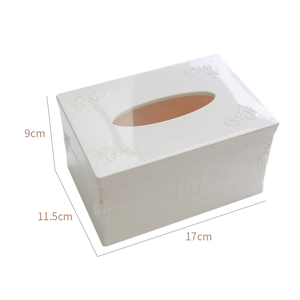 MINISO kotak tissue meja Relief Patterns tissue box, Dispenser Tissue ...