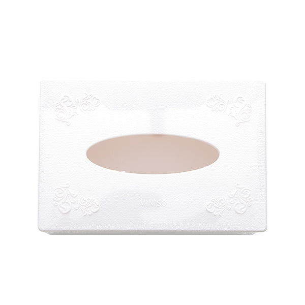 MINISO kotak tissue meja Relief Patterns tissue box, Dispenser Tissue Meja Kotak