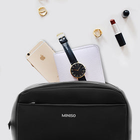 MINISO Tas Penyimpanan Kosmetik Tempat Makup Besar Large Cosmetic Bag