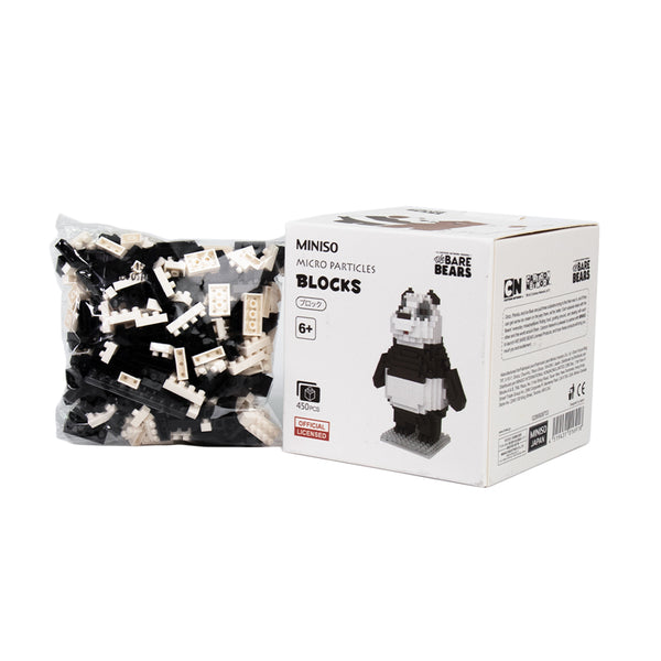 MINISO Blok Bangunan ABS Plastik Ramah Lingkungan Seri We Bare Bears Untuk Edukasi Anak Untuk Hadiah Anak