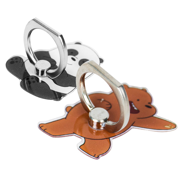MINISO Smart Grip Ring Holder Phone Mobile Stand HP We Bare Bears 2 Pcs