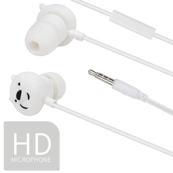 MINISO Earphone in Ear Barebear Earbuds Silikon Headphone Kabel Noise Cancelling Awet Universal