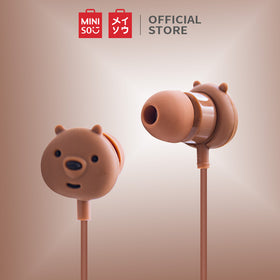 MINISO Earphone in Ear Barebear Earbuds Silikon Headphone Kabel Noise Cancelling Awet Universal