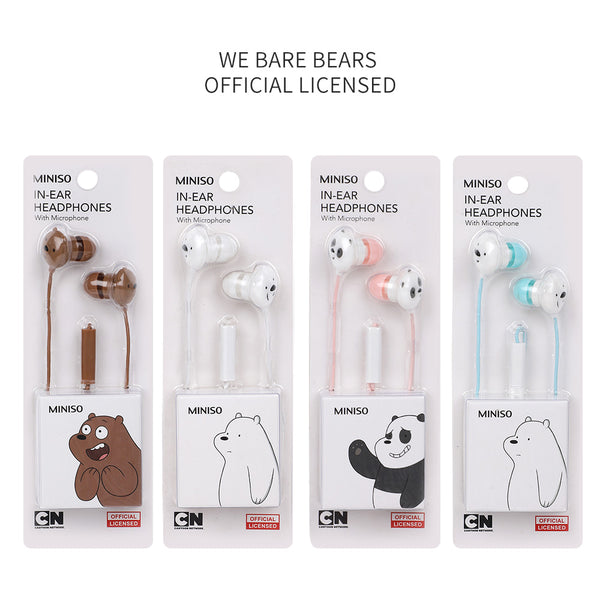 MINISO Earphone in Ear Barebear Earbuds Silikon Headphone Kabel Noise Cancelling Awet Universal