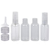 MINISO 8 Pcs Botol Spray Semprot Kosong Transparan Travel Bottle Kit Plastik Organizer Toner Parfum Kirm Lotion