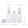 MINISO 8 Pcs Botol Spray Semprot Kosong Transparan Travel Bottle Kit Plastik Organizer Toner Parfum Kirm Lotion