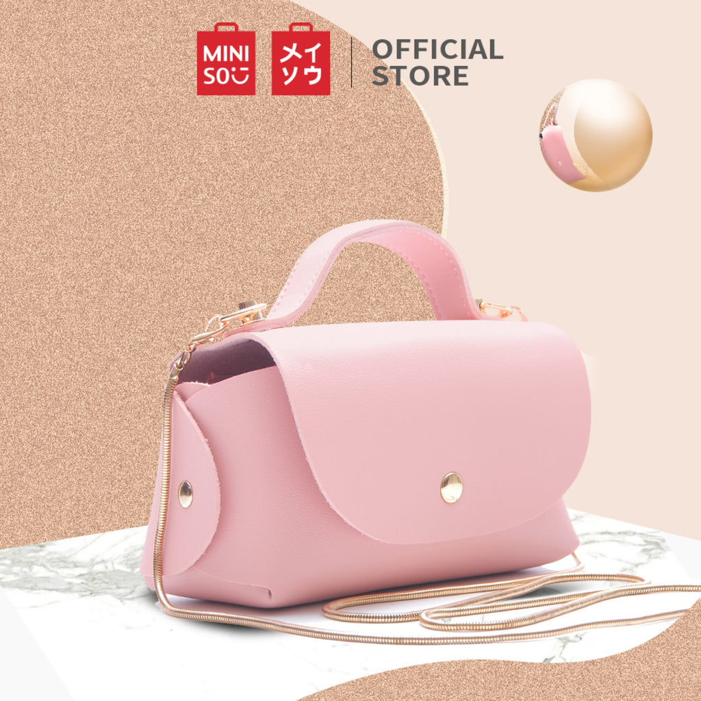 MINISO Tas Selempang Wanita Chain Rantai Persegi Sling Bag Woman