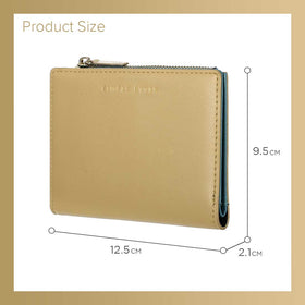MINISO Dompet Wanita Pendek Kecil Lipat Ritsleting Simple Korea Elegant