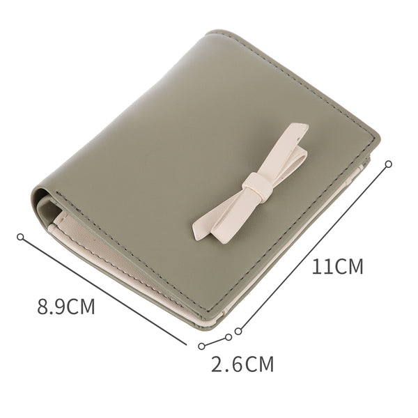 MINISO Dompet Wanita Pendek Kecil Lipat Bowtie Lucu Fashion Elegant