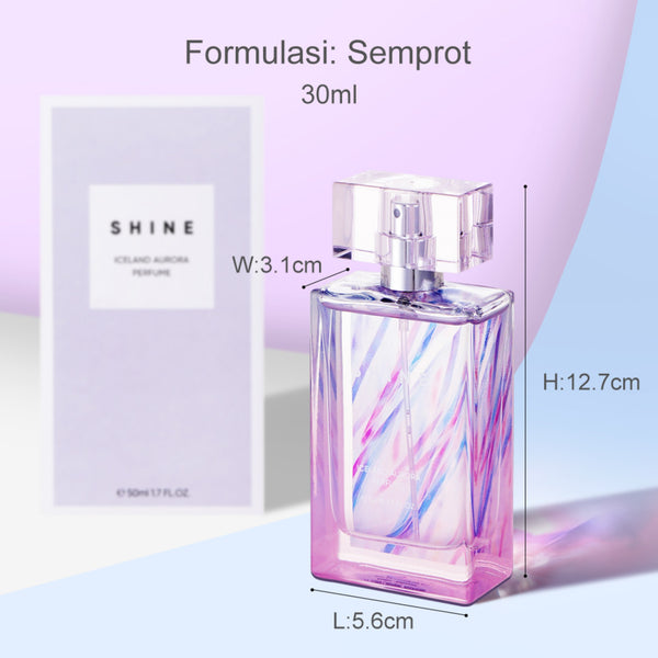 MINISO Offiicial Parfum Cityscape Shine Iceland Aurora Wanita Pria  Tahan Lama 50ml