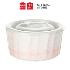 MINISO Kotak Makan Bulat Kotak Makan Siang Keramik 250ml