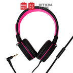 MINISO Headset Earphone Headphone Model Bando Over On Ear Full Bass Super Kabel Lipat Reduksi Kebisingan Audio Quality Portable Cewek Anak Pria Lucu Simple Original