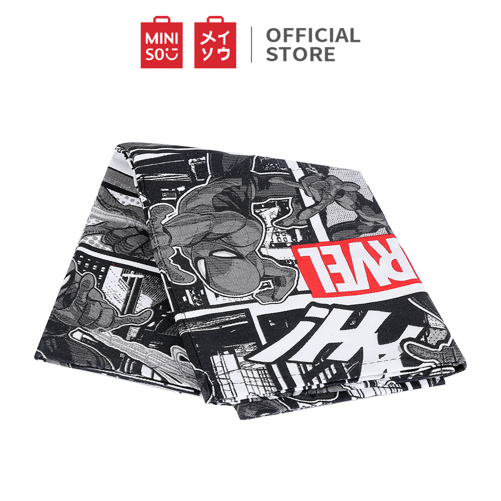 MINISO Marvel Apron Chef Celemek Dapur Karakter Tahan Air Minyak Memasak Aprons untuk Wanita Pria Kitchen Kartun