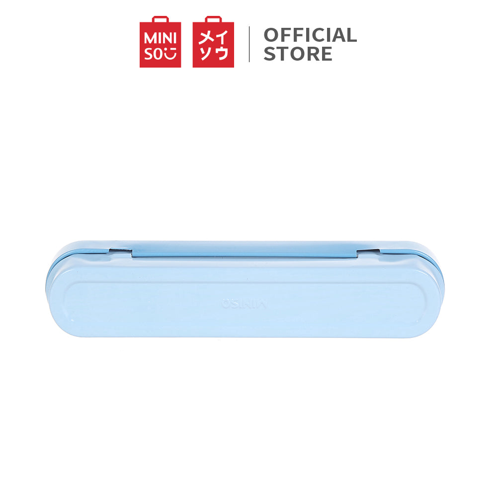 MINISO Set Alat Makan 3 Pack Sendok Garpu Sumpit Anak Peralatan Makan Tebal Stainless Steel Spoon Fork Chopsticks Travel
