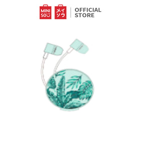MINISO Headset Earphone Kabel dengan Tempat Tas Penyimpanan Earphone