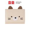 MINISO Dompet Wanita Pendek Kecil Lipat Motif Lucu Karakter Hitam Putih