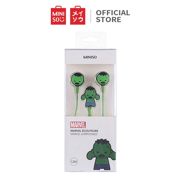 MINISO Marvel Earphone In Ear / Headset / Earbud / Headphone Hp Karakter Lucu Kabel Gaming Android Warna Stereo Noise Cancelling Bass With Mic Mikrofon Jawab Akhiri Panggilan Penyesuaian Kabel