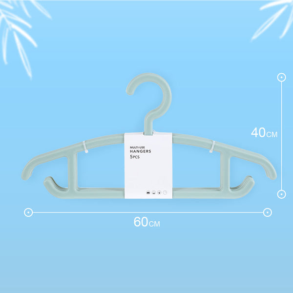 Miniso Official 5 PCS Simple multipurpose clothes hanger, Hanger Baju / hanger pakaian