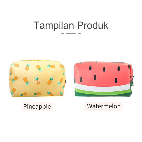 MINISO Tas Pouch Make Up Tempat Kosmetik Wanita Organizer Tempat Penyimpanan Cosmetik Bag