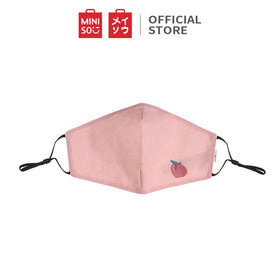 MINISO Masker Wajah Mulut Bahan Kain Lembut Lucu Buah Bisa Dicuci, 1 Piece Warna produk dikirim random