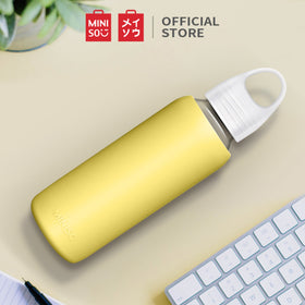 Miniso Botol Minum Kaca 300ml Glass Water Bottl, Gelas Air Botol Minum
